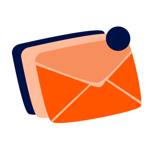 Cartoon icon of envelope